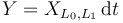 Y=X_{{L_{0},L_{1}}}\,{{\rm {d}}}t